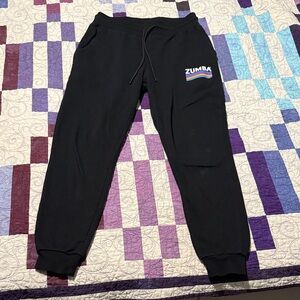Zumba Fitness Black Joggers with Logo